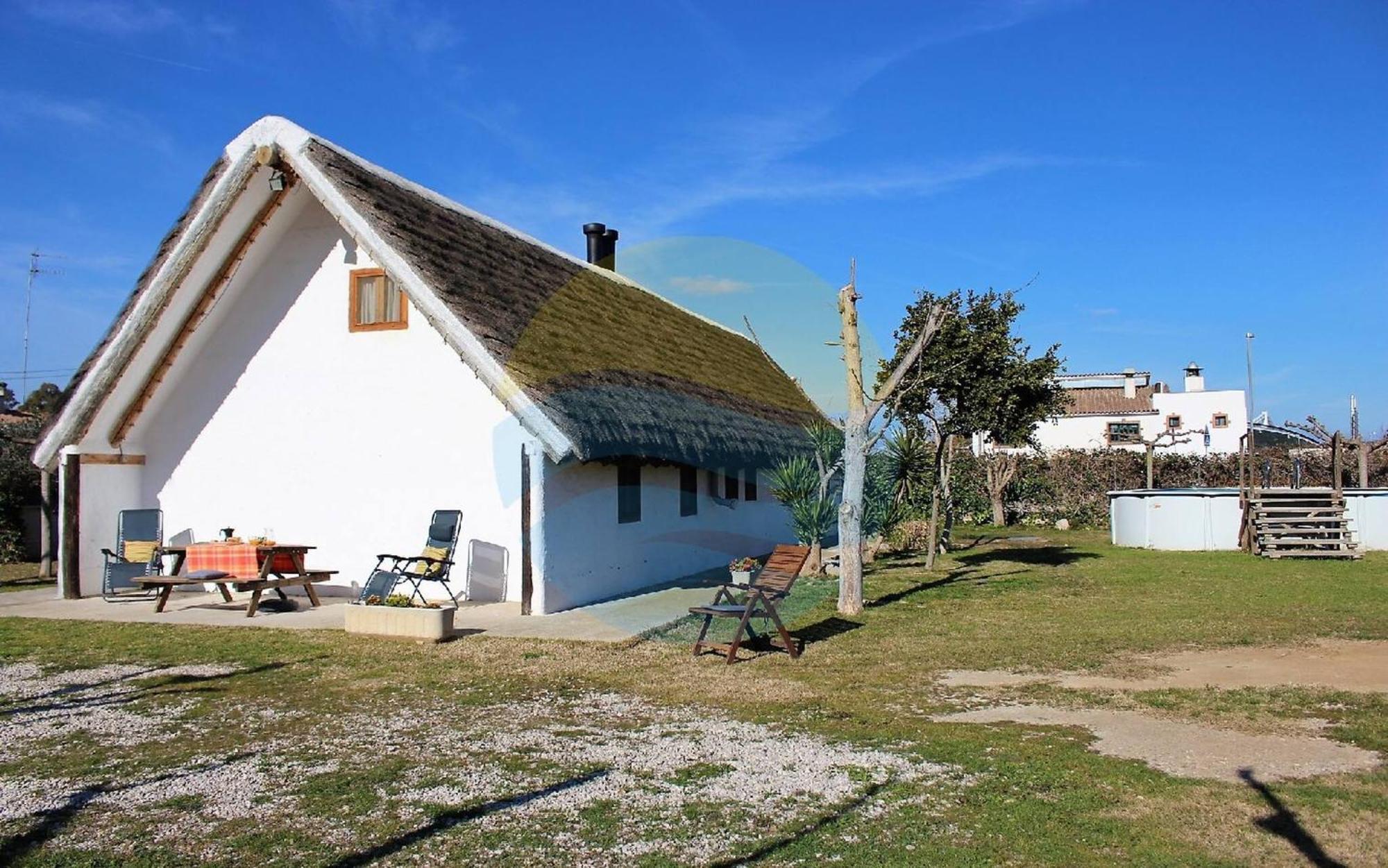 Вілла Barraca Tipica Del Delta, Con Piscina, Jardin Y Barbacoa - Deltavacaciones Сан-Жауме-де-Енвежа Екстер'єр фото